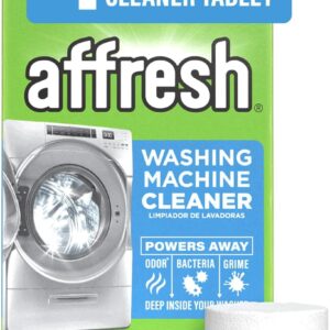 affresh washing machine cleaner, helps power away odor causing bacteria & grime deep inside pump, valve & hoses, 6 time release tablets, 6 month supply